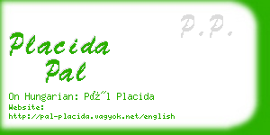 placida pal business card